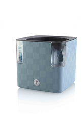 Plastkon Cobble Smart Planter Steel Blue, 15x15x14 cm